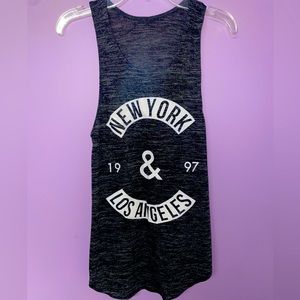 Dark grey tank top. Size: Medium